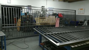Steel gates in the making